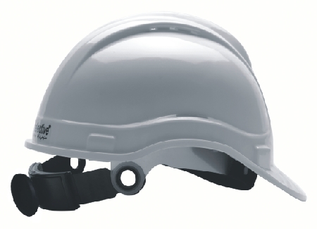 LOREX LR-065S White Safety Helmet with Sweat Pad Adjustable with Wheel Rachet 